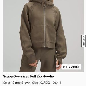 Lululemon Scuba Hoodie in Carob Brown